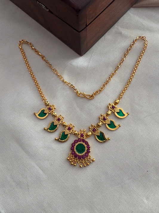 JL30019022 Simple Palakka neck set JEWELLERY