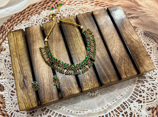 Jl13Flower neck set jewellery