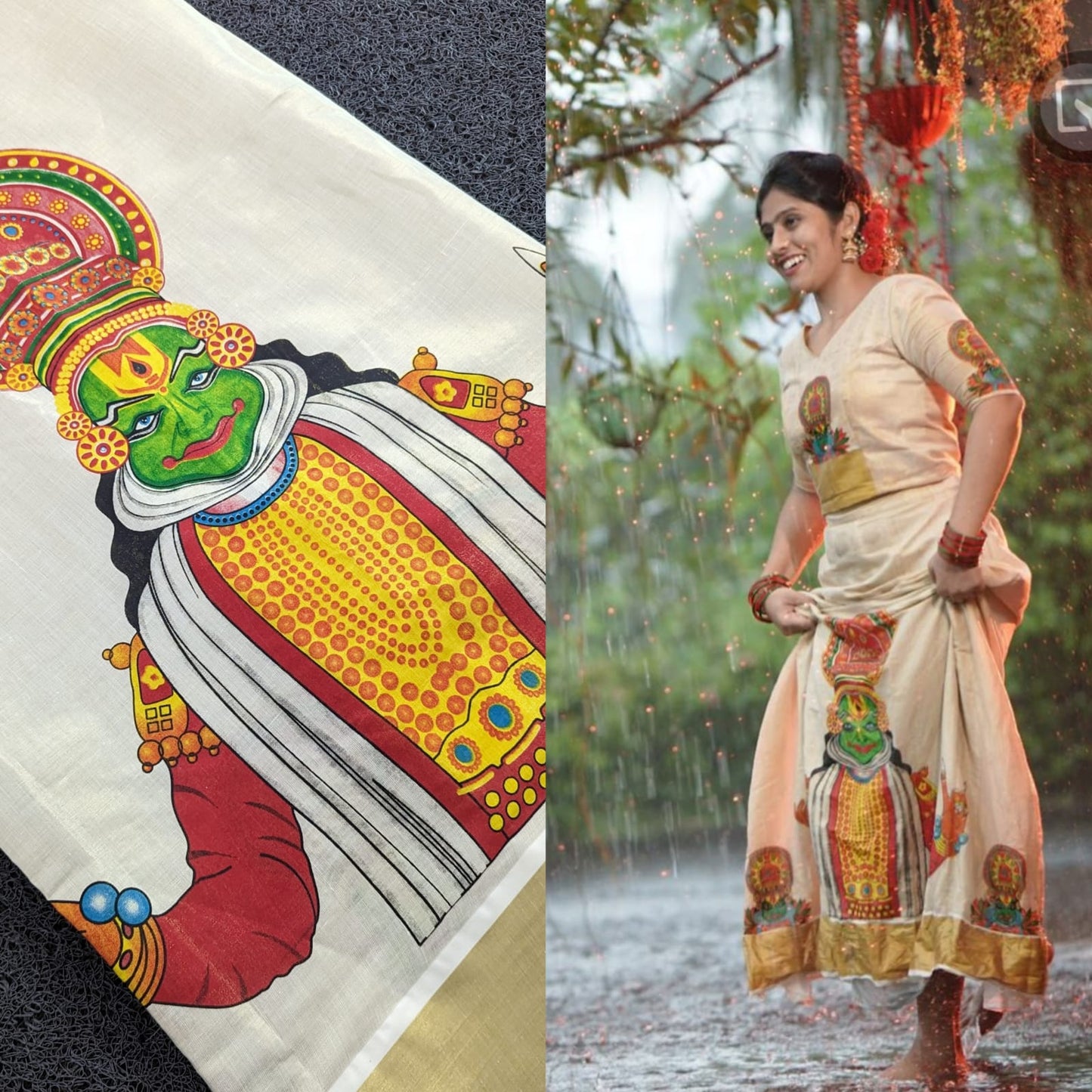 PP12 - big kathakali tissue fabric