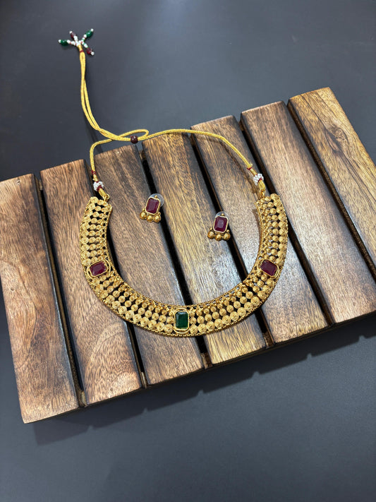 JL-20 antique  neck set jewellery